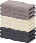 Homaxy 100% Cotton Waffle Weave Kitchen Dish Towels 18-Pack, Mixed Color | 13 x by Homaxy