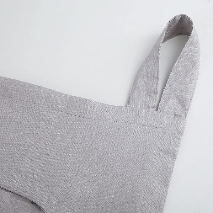 Amazhiyu 100% Linen Door Hanging Laundry Hamper Bag, 19x27 Inches - Image 5