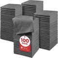Orighty Washcloths Bulk, 100 Pack Microfiber Face Towels, 12x12 Inch Grey by AllRightinOrighty