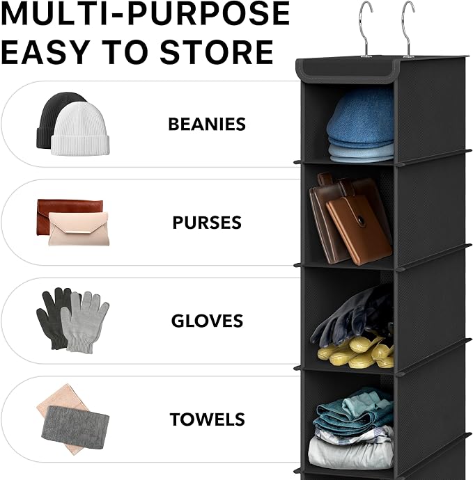 Simple Houseware 2 Pack 10 Shelves Hanging Shoe Organizer, Holds Up to 20 lbs - Image 6