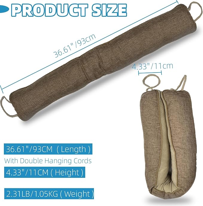 Weighted Door Draft Stopper, Under Door Seal - Image 3