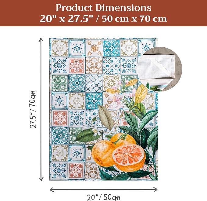 Maison d' Hermine Kitchen Towels Set of 3 Reusable 100% Cotton 27.50" x 20" - Image 7