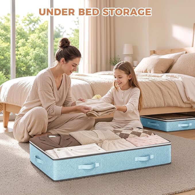 4 Pack Under bed Storage, Storage Bins - Image 2