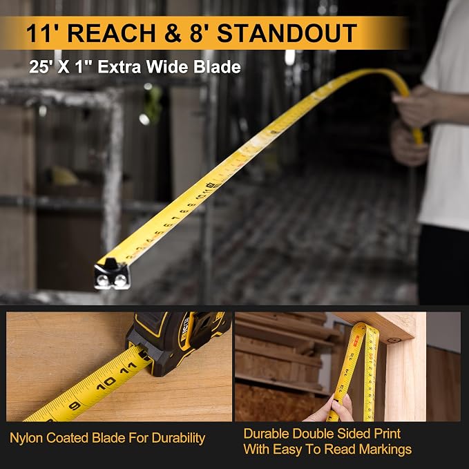 PREXISO 2-in-1 Laser Tape Measure 135Ft Rechargeable Laser Measurement Tool - Image 4