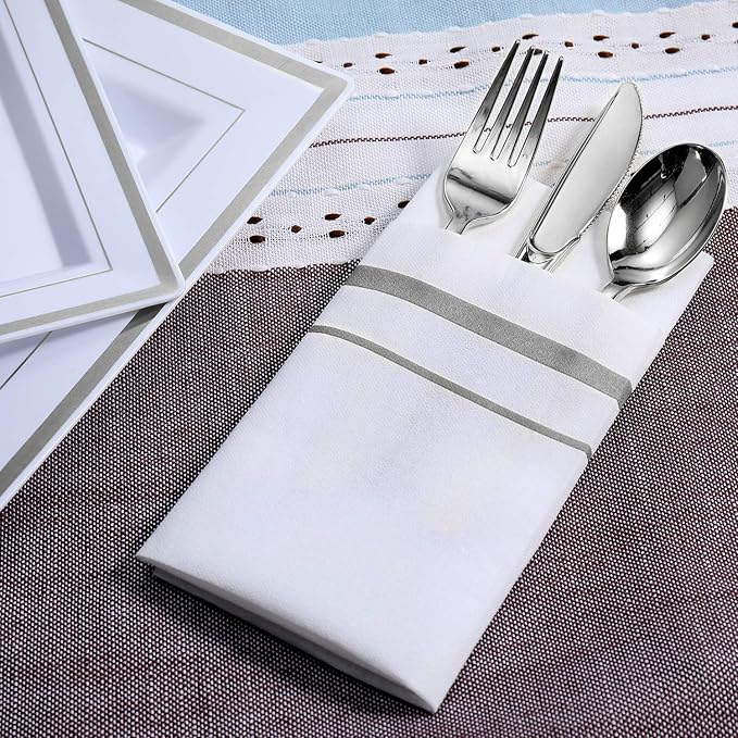 FOCUSLINE 200 Linen Feel Disposable Bathroom Napkins, Soft and Absorbent Paper - Image 6
