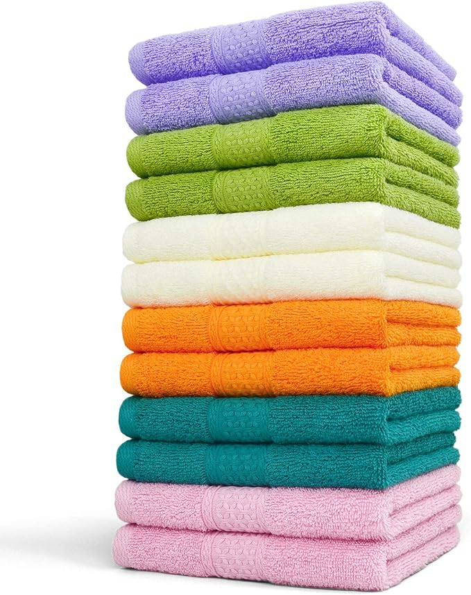 Cleanbear Hand Towels 12 Pack 6 Colors - Image 7