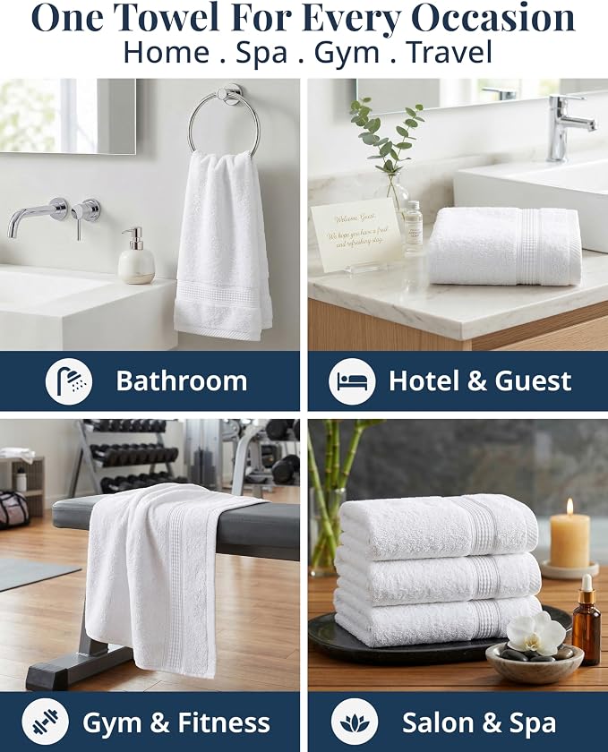 LANE LINEN Hand Towels for Bathroom 100% Cotton 6 Pack 16x28 - Image 5