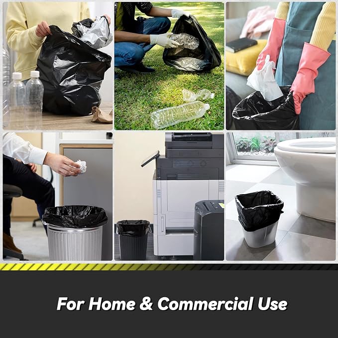 Wowflash 100 Count 17 Micron Extra Heavy Duty 4 Gallon Trash Bags | Sturdy & - Image 7