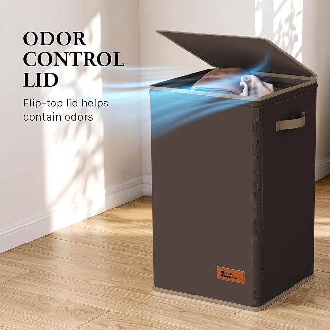 Simple Houseware Foldable Laundry Hamper Basket - Image 6