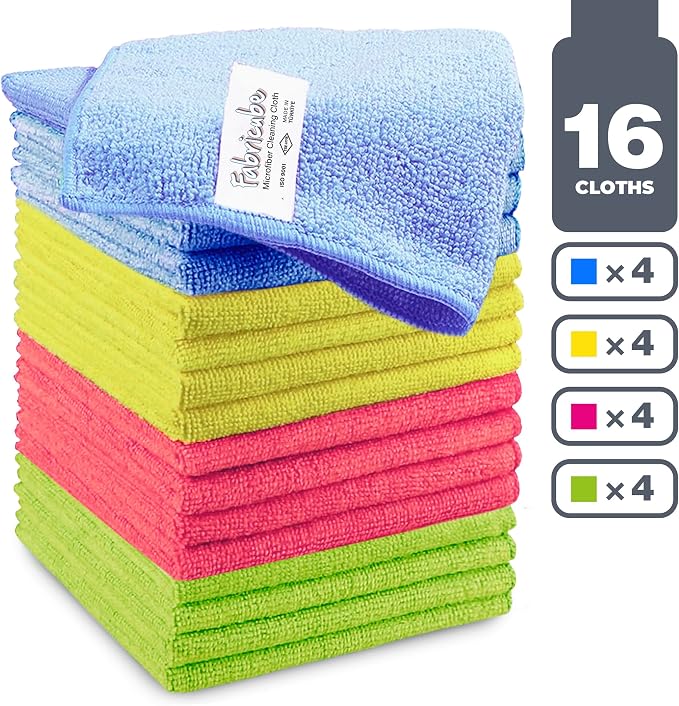 Turkish Microfiber Cleaning Cloth of 4 Colors | 20% Polyamide - Image 2
