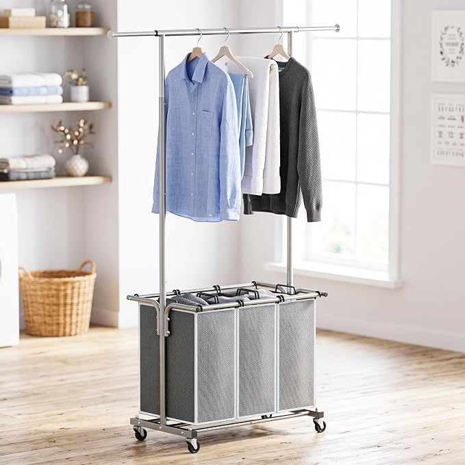 Simple Houseware Laundry Sorter Cart - Image 4