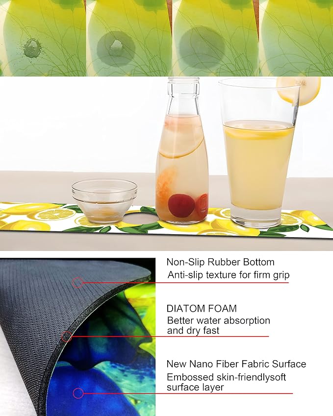 Kitchen Sink Splash Guard Faucet Mat Super Absorbent Fast Drying Mat Sink - Image 3