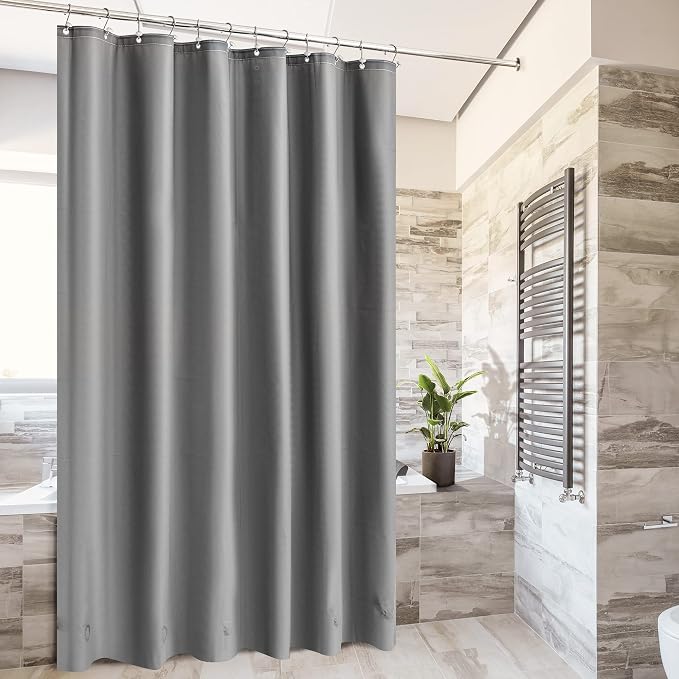 Barossa Design Dark Gray Shower Curtain Liner - Image 2