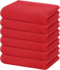 Homaxy 100% Cotton Waffle Weave Kitchen Dish Towels 6-Pack, Ultra Soft by Homaxy