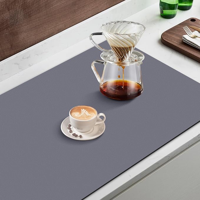 Coffee Mat Super Absorbent Dish Drying Mat Coffee Bar Mat 17"x 30" - Image 5