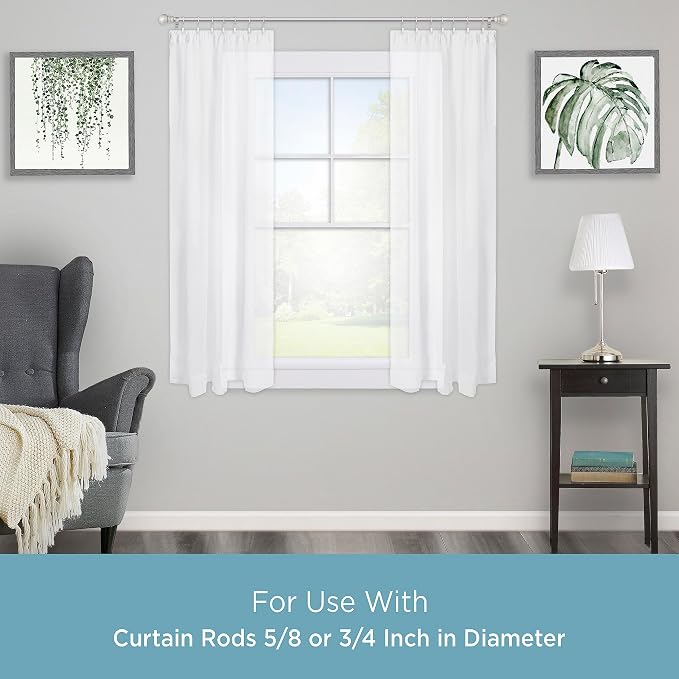 Kenney Real Home Window Curtain Clip Rings - Image 2