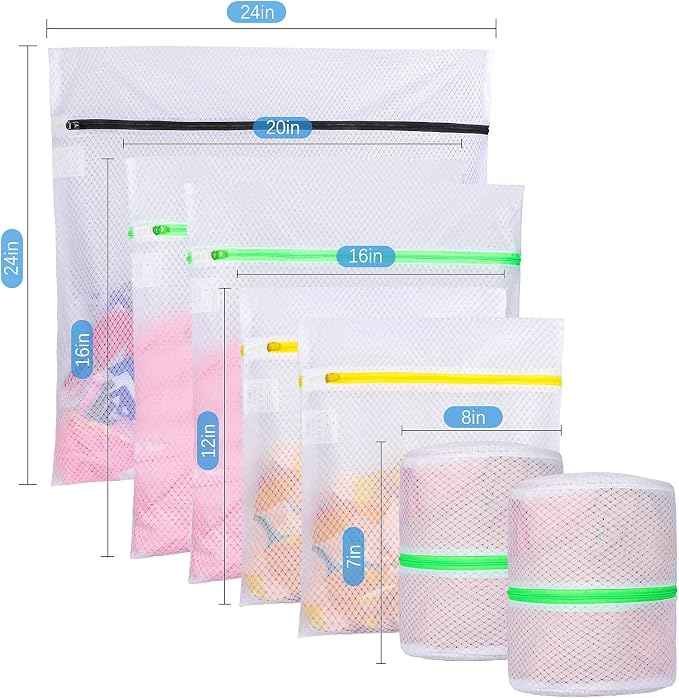 GOGOODA 7 PCS Mesh Laundry Bags, Delicates Washing Bags - Image 7
