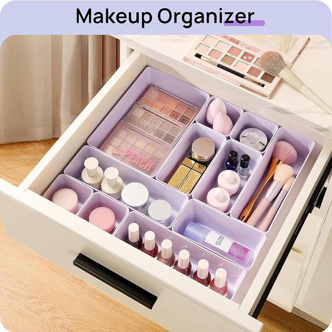 Vtopmart 25 Pack Plastic Drawer Organizers - Image 4