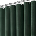 Dynamene Long Waffle Shower Curtain 256 GSM Heavy Fabric 72x78 Dark Green by Dynamene