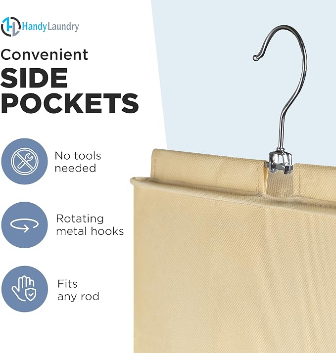 Handy Laundry Hanging Closet Organizer - Image 6