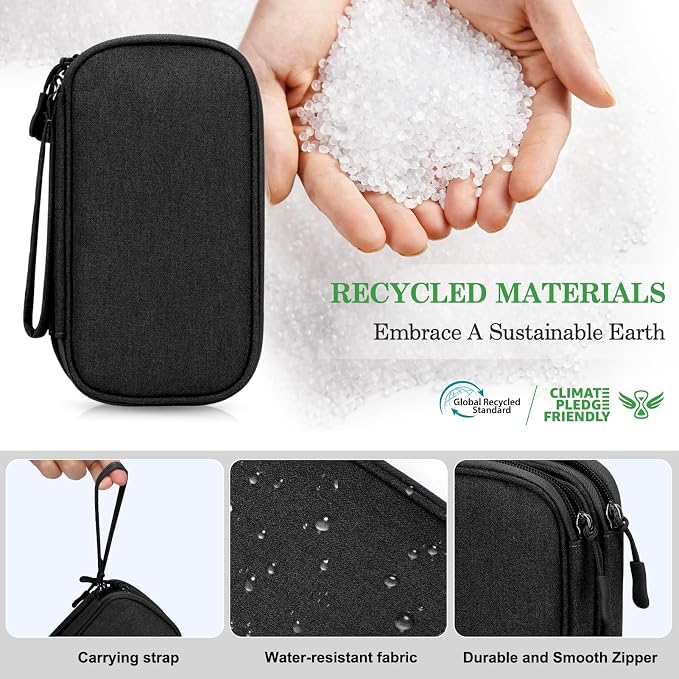 FYY Electronic Organizer, Travel Tech Pouch Bag, Waterproof, Double Layers - Image 4