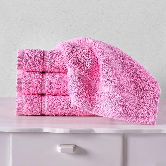Hawmam Linen Luxury Cotton Washcloths 13x13 Inch - Image 4