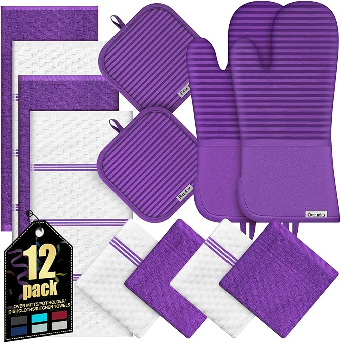 Oven Mitts Kitchen Towels and Dishcloths by KacNacPro