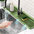 24'' Longer Faucet Mat for Kitchen Sink Splash GuardKitchen Sink Faucet Mat by Snoquir