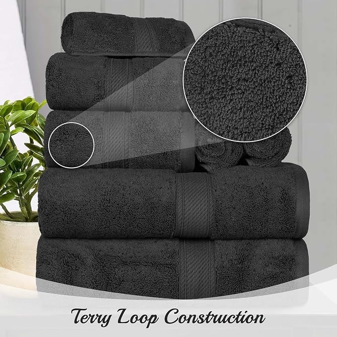 Superior Egyptian Cotton Ultra Plush & Absorbent, 10 Piece Set, Soft Luxury - Image 6