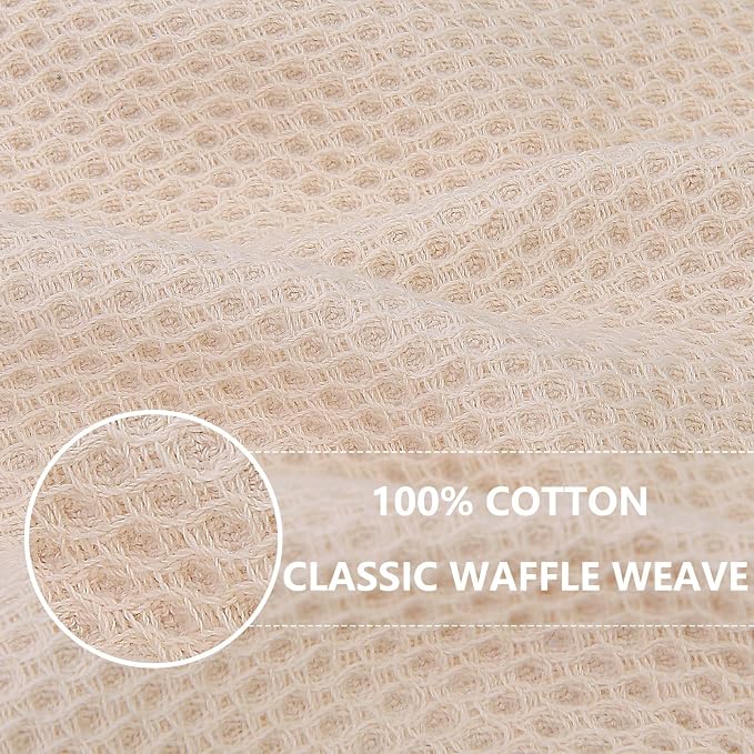 Homaxy 100% Cotton Waffle Weave Kitchen Dish Cloths 18-Pack, Ultra Soft - Image 2