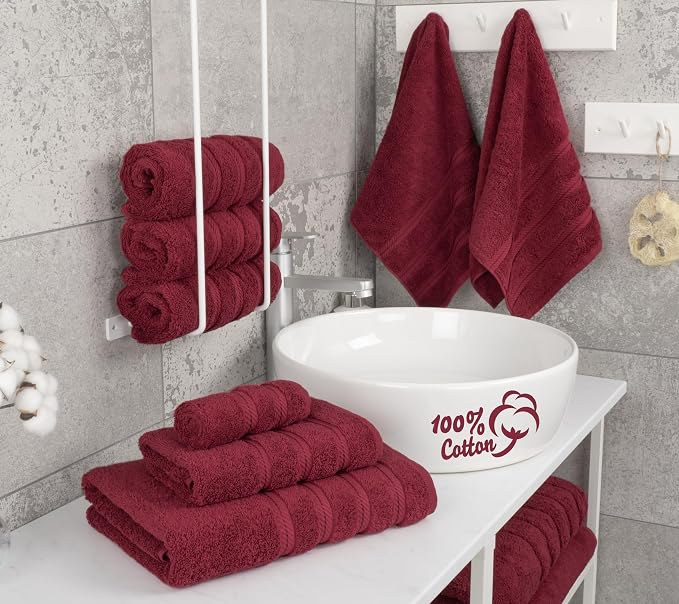 American Soft Linen 100% Cotton Luxury Turkish Towels, 6 Piece Towel Set | Soft - Image 2