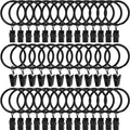 40 Pack Metal Curtain Rings by AMZSEVEN