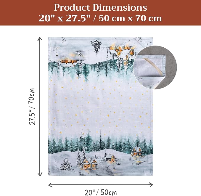Maison d' Hermine Kitchen Towels Set of 3 Reusable 100% Cotton 27.50" x 20" - Image 7