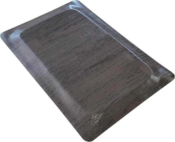 Rhino Mats, Softwoods Anti Fatigue Floor Mat, Commercial Grade Kitchen Mat, Standing Desk Mat, Office, Garage or Anywhere, Standing Comfort. (Black Walnut, 3' x 8' x 1/2")