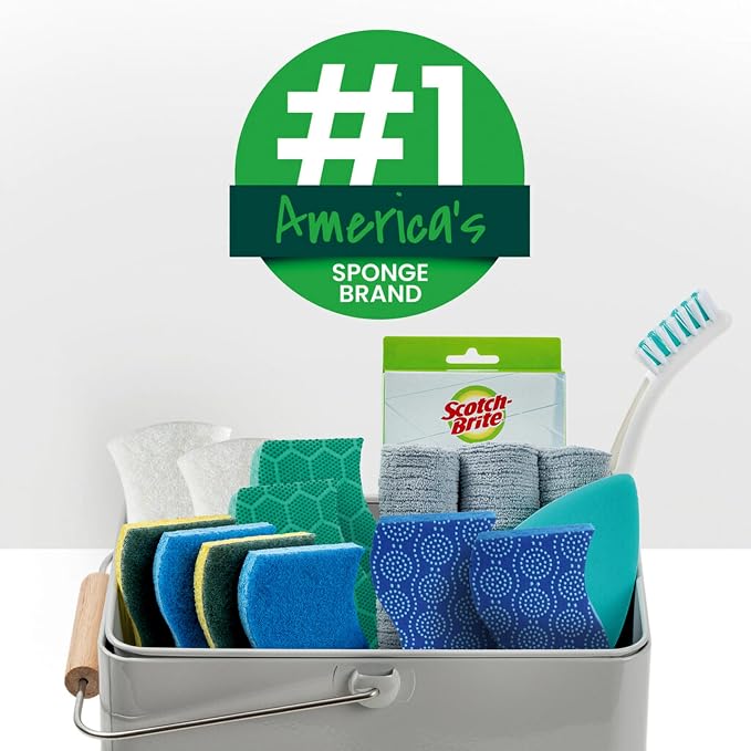 Scotch-Brite Zero Scratch Scrub Sponge, 6 Kitchen Sponges - Image 7