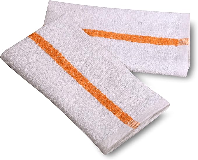 12 PC New Cotton Blend White Restaurant Bar Mops Kitchen Towels - Image 2