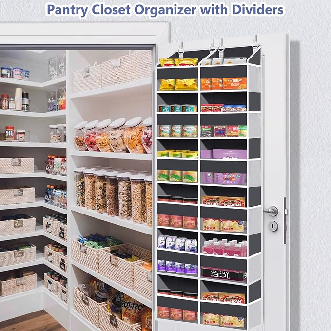 Heavy Duty Over The Door Organizer 6 Tiers, Extra Large Behind Door Storage of - Image 7