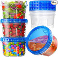 BiuLeon 6 Pack-17oz Freezer Storage Containers, Plastic Food Storage Containers by Unknown