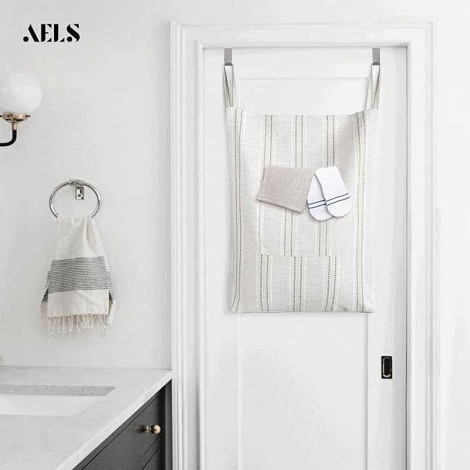 AELS Farmhouse Hanging Laundry Hamper - Image 6