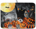 Halloween Black Cat Pumpkin Dish Drying Mat by Kwlegh