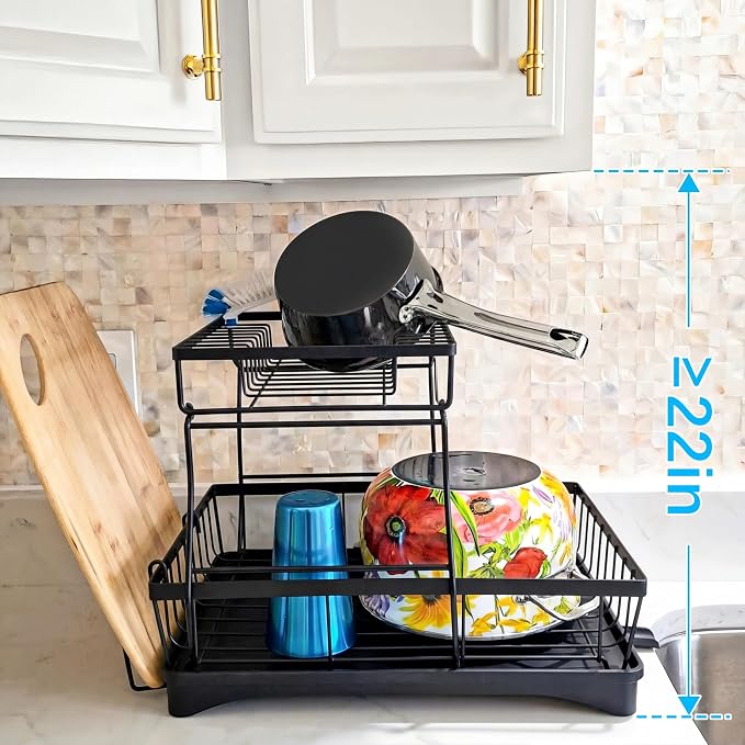7 code 2-Tier Large Dish Drying Rack - Image 7