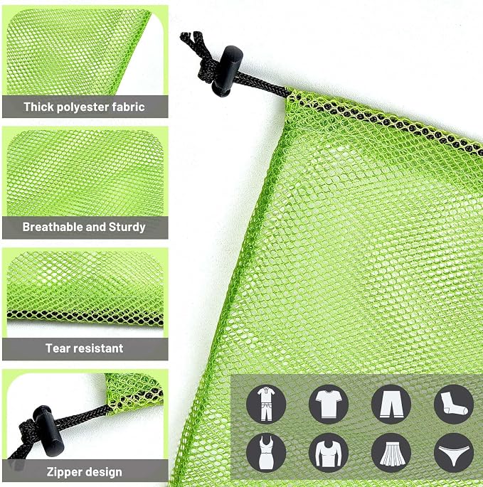 Berlune 36 Pcs Bulk Mesh Laundry Bag, 32 * 24in, Drawstring - Image 3