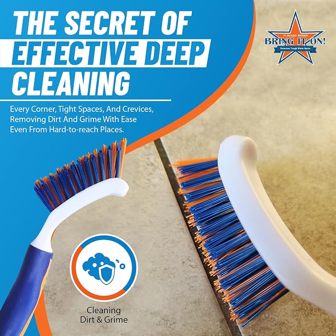 Bring It On Grout Cleaning Brush 2-Pack – Crevice Cleaning Brush - Image 6