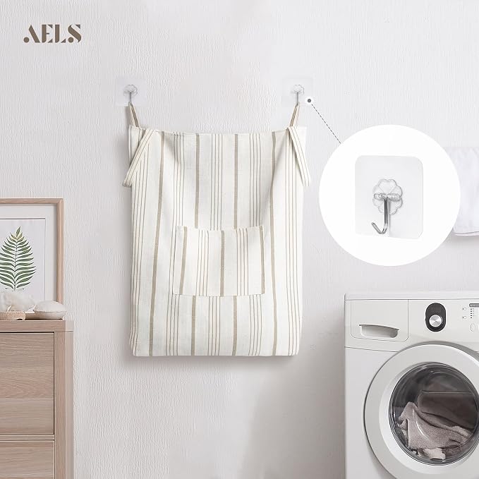 AELS Farmhouse Hanging Laundry Hamper - Image 7