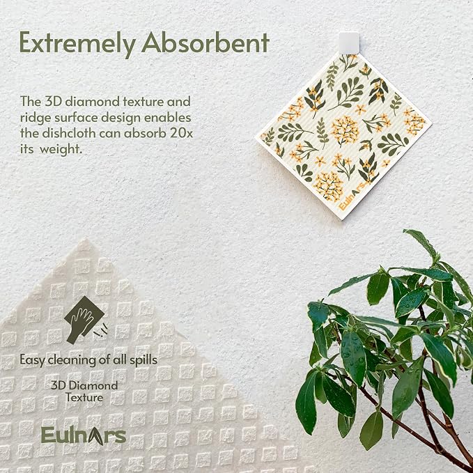 Eulnars Reusable Paper Towels, Swedish Dishcloths - Image 5