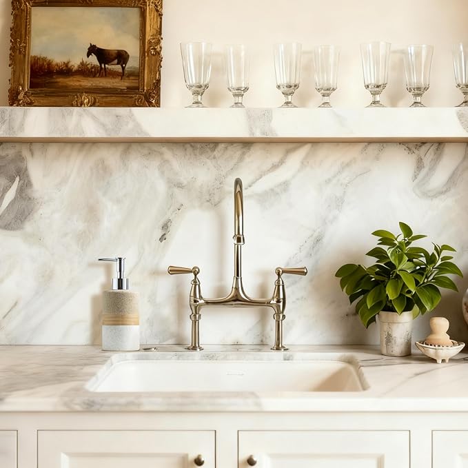 Ceramic Kitchen Dish Soap Dispenser Set - Image 3