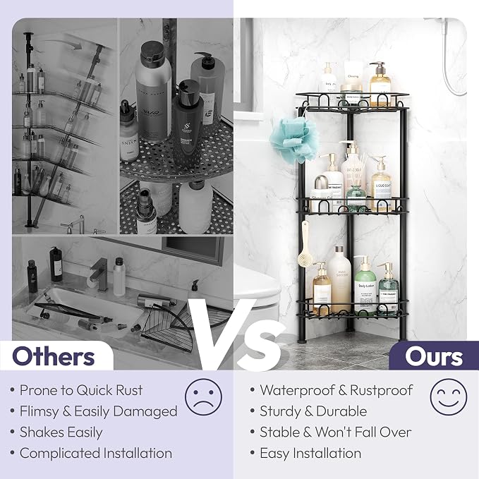 SWTYMIKI Standing Shower Caddy Corner - Image 2