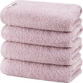 4-Pack Purple Cotton Hand Towels by SEMAXE