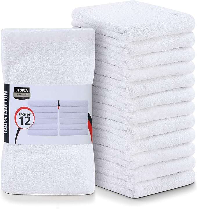 Utopia Towels Kitchen Bar Mops, 16x19 in, 100% Cotton, Machine Washable by Unknown