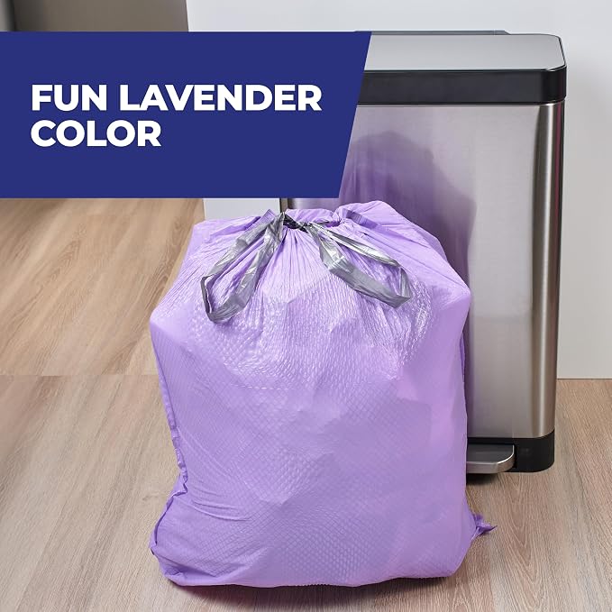 Hefty Ultra Strong 13 Gal Purple Kitchen Trash Bags, Lavender Scent, 110ct | - Image 2